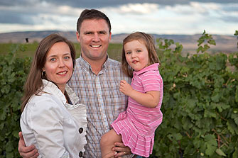 Forest family at Walla Walla Valley Vinyard