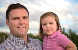 Winemaker Joe Forest & daughter